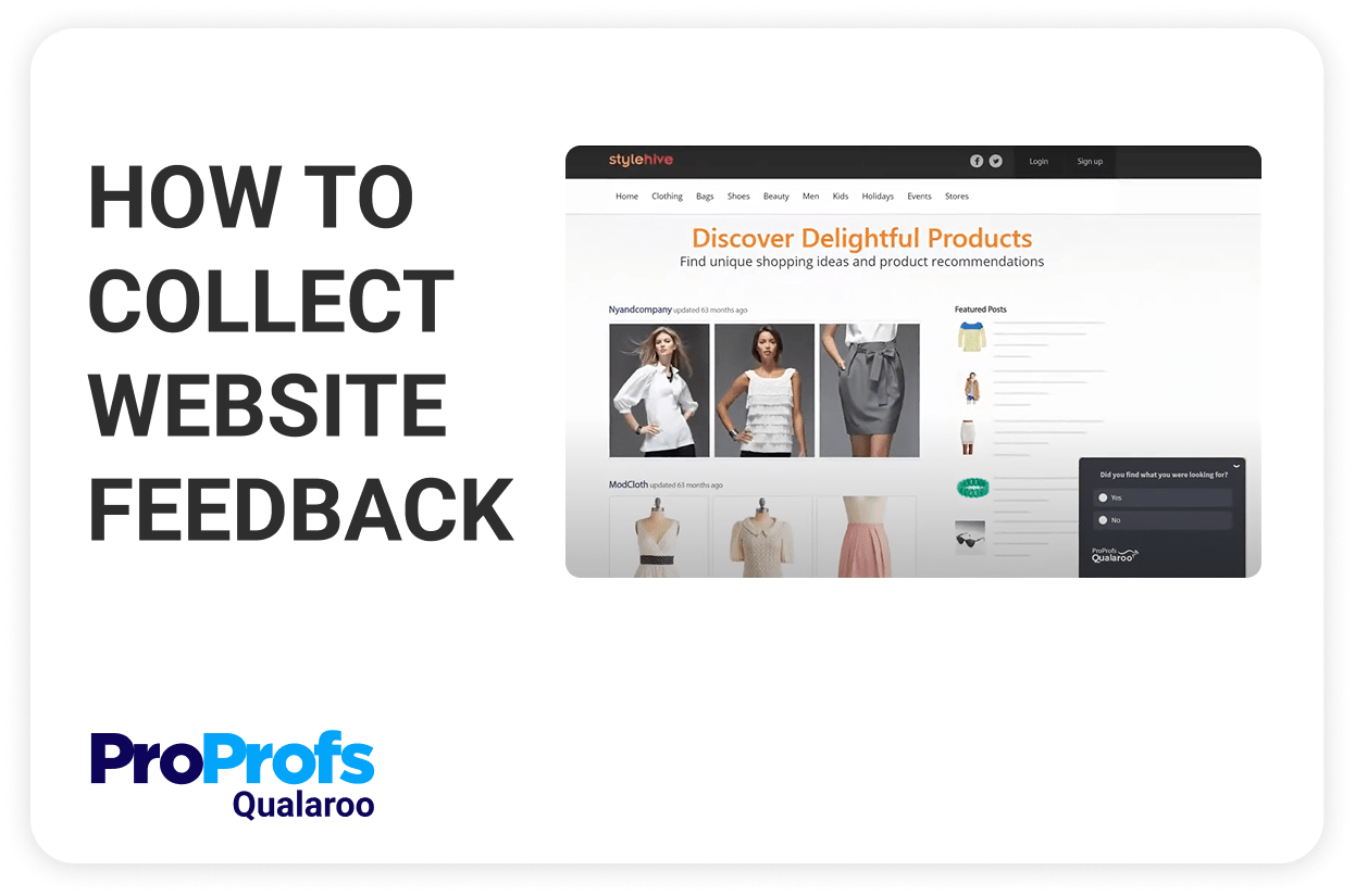 Create Website Feedback Surveys