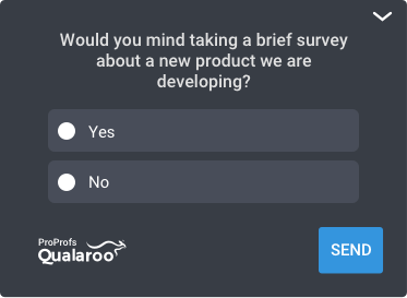 Would you mind taking a brief survey about a new product we are developing?