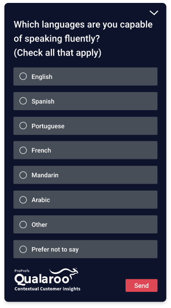 Scenario 6 - Language-specific