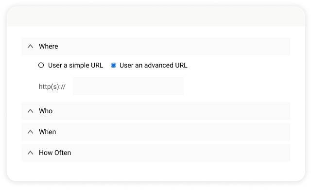 Configure survey