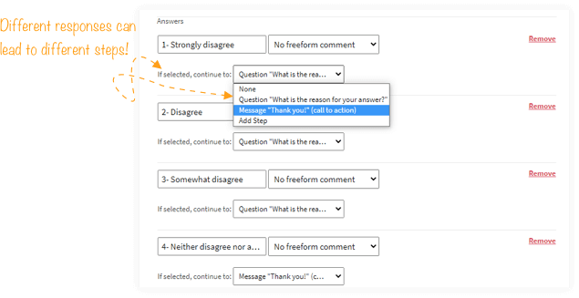 change your survey questions