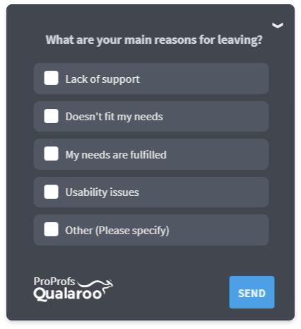 Targeting Leaving Visitors