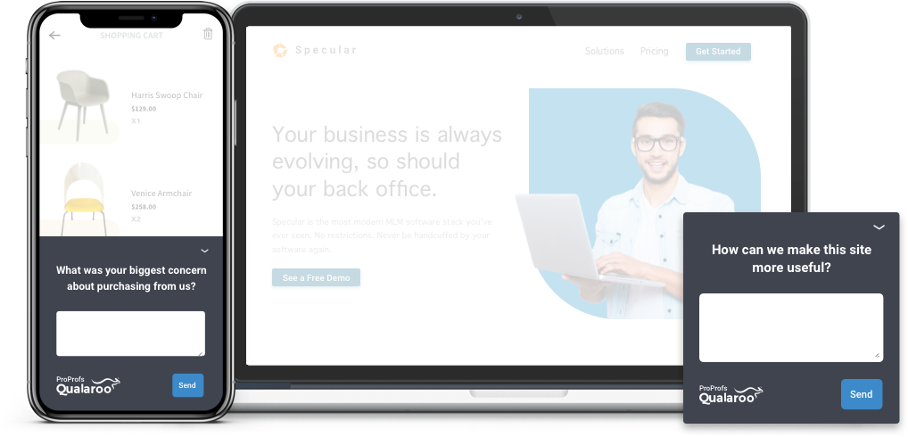 get product feedback in-app and website