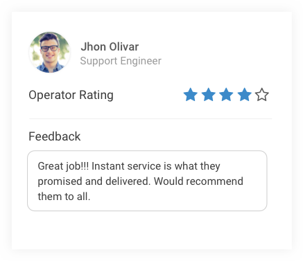 Live Chat Support