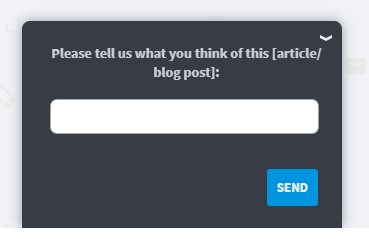 Blog post article