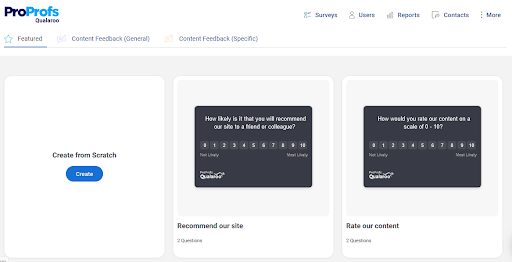 Qualaroo Templates